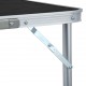 Sonata Сгъваема къмпинг маса, сива, алуминий, 180x60 см