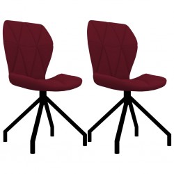 Sonata Трапезни столове, 2 бр, виненочервени, изкуствена кожа - Столове