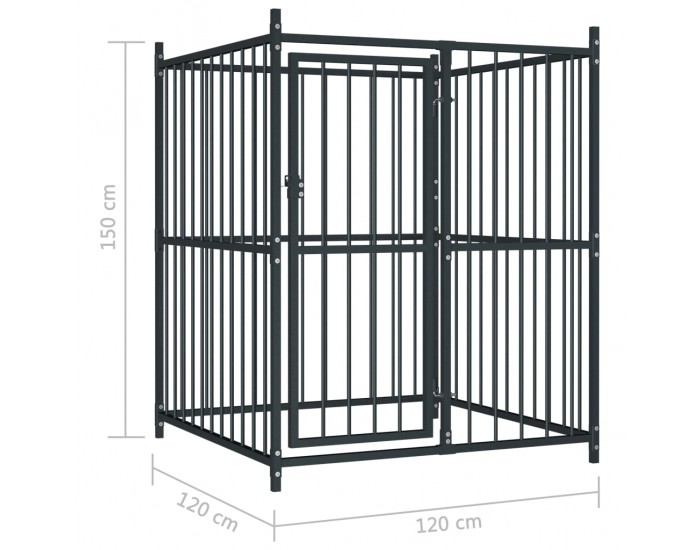 Sonata Външна клетка за кучета, 120x120x150 см