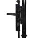 Sonata Оградна порта една врата с остри върхове стомана 1х1,2 м черна
