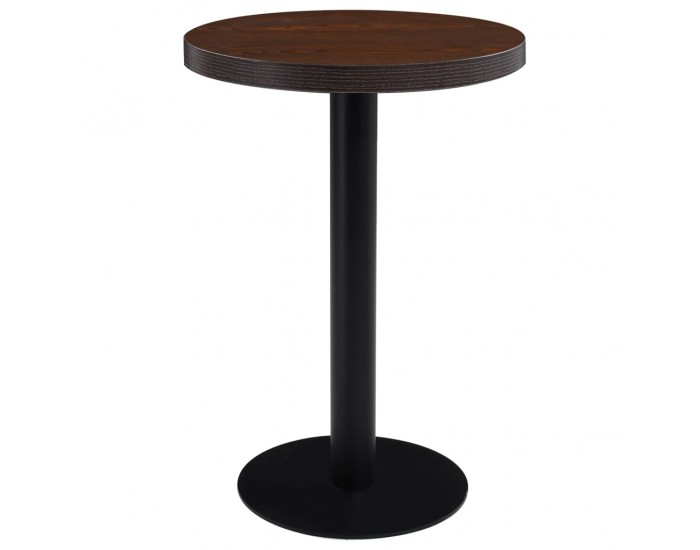 Sonata H Бистро маса, тъмнокафява, 60 см, МДФ