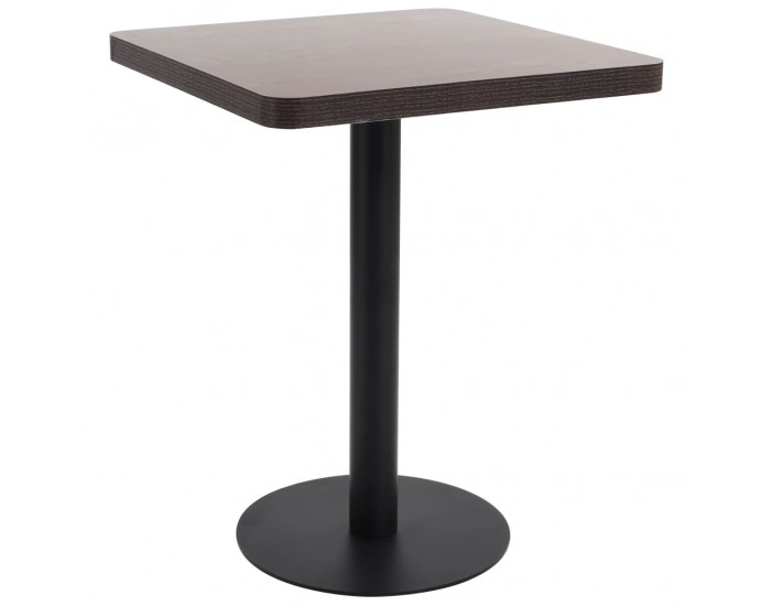 Sonata H Бистро маса, тъмнокафява, 60x60 см, МДФ