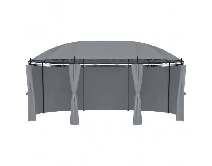 Sonata Градинска шатра със завеси, 530x350x265 см, антрацит