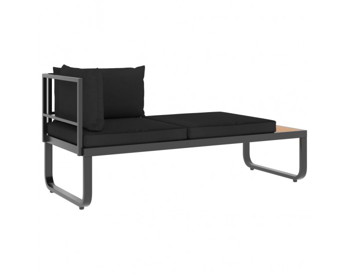 Sonata Градински ъглов комплект с възглавници, 4 части, алуминий и WPC