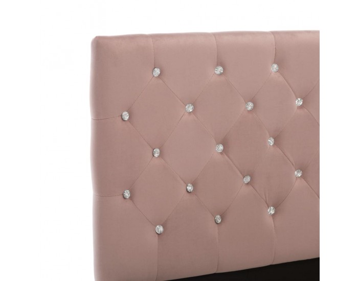 Sonata Рамка за легло, розова, текстил, 120x200 см