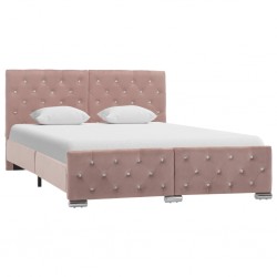 Sonata Рамка за легло, розова, текстил, 140x200 см - Тапицирани легла