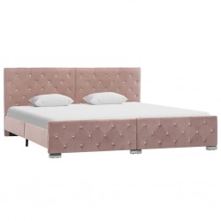 Sonata Рамка за легло, розова, текстил, 180x200 см - Тапицирани легла