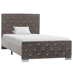Sonata Рамка за легло, сива, текстил, 90x200 см - Тапицирани легла