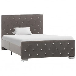 Sonata Рамка за легло, сива, текстил, 100x200 см - Тапицирани легла