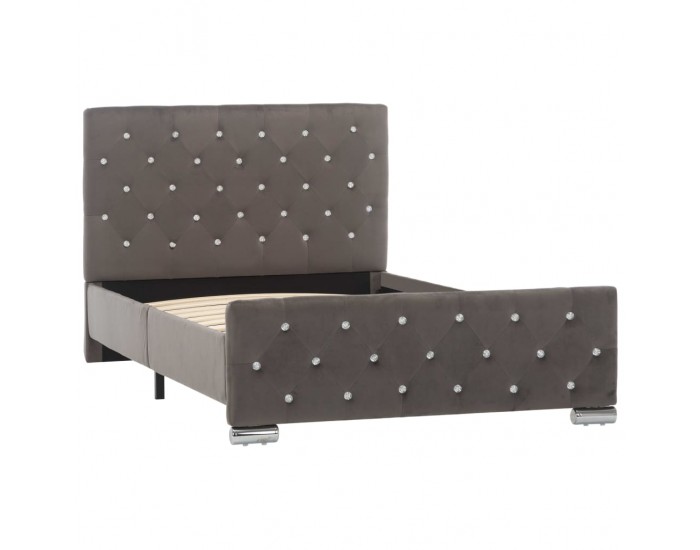 Sonata Рамка за легло, сива, текстил, 100x200 см