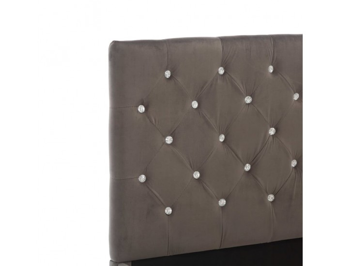 Sonata Рамка за легло, сива, текстил, 100x200 см