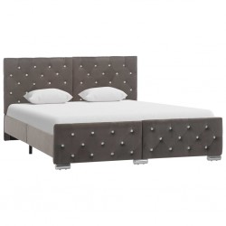 Sonata Рамка за легло, сива, текстил, 140x200 см - Тапицирани легла