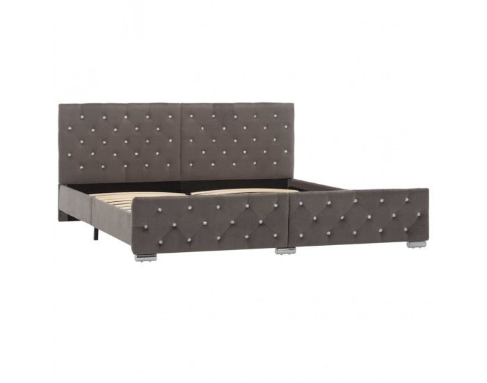 Sonata Рамка за легло, сива, текстил, 180x200 см