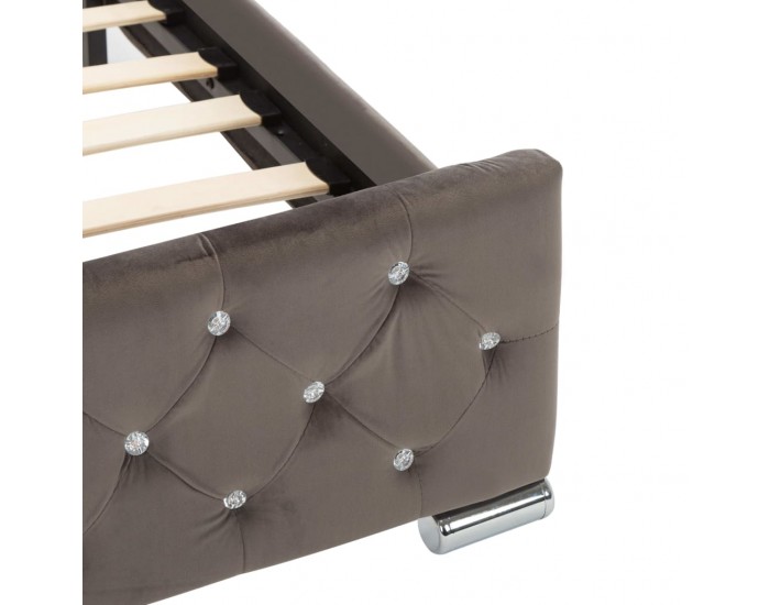 Sonata Рамка за легло, сива, текстил, 180x200 см