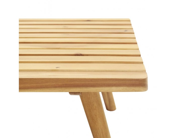 Sonata Градинска табуретка с възглавница, 60x60x29 см, акация масив