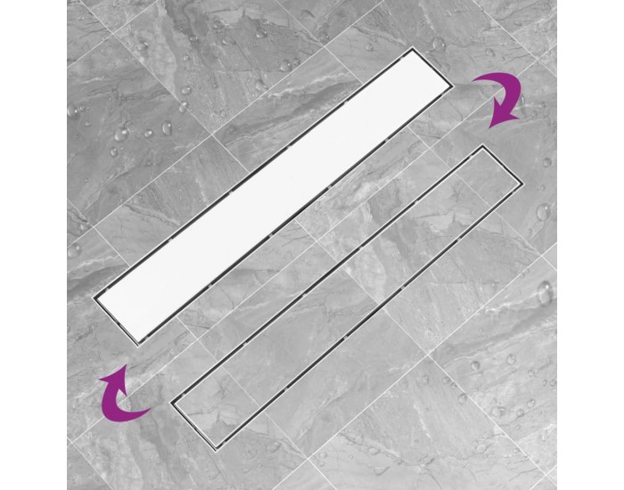 Sonata Душ канал с 2-в-1 капак, 83x14 см, неръждаема стомана