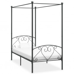 Sonata Рамка за легло с балдахин, сива, метал, 90x200 cм - Легла