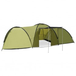 Sonata Палатка за къмпинг тип иглу, 650x240x190 см, 8-местна, зелена - Къмпинг и туризъм