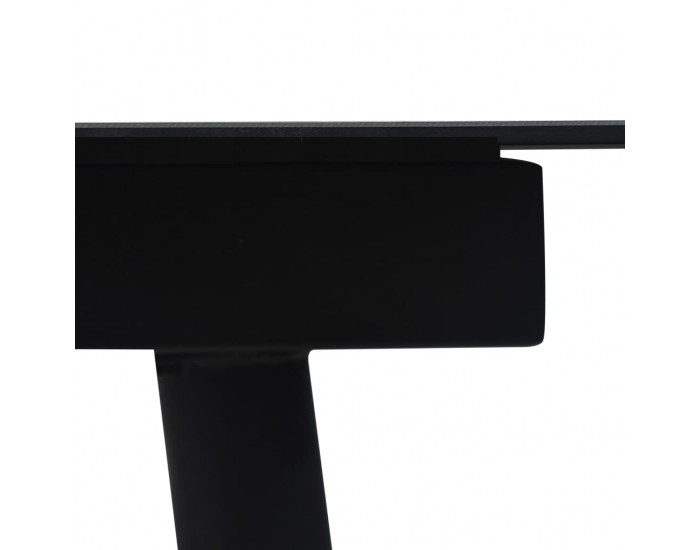 Sonata Градински трапезен комплект 7 части памучно въже стомана черен Sonata Градински трапезен комплект 7 части памучно въже стомана черен