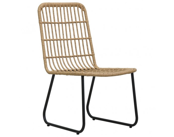 Sonata Градински столове, 2 бр, полиратан, дъб