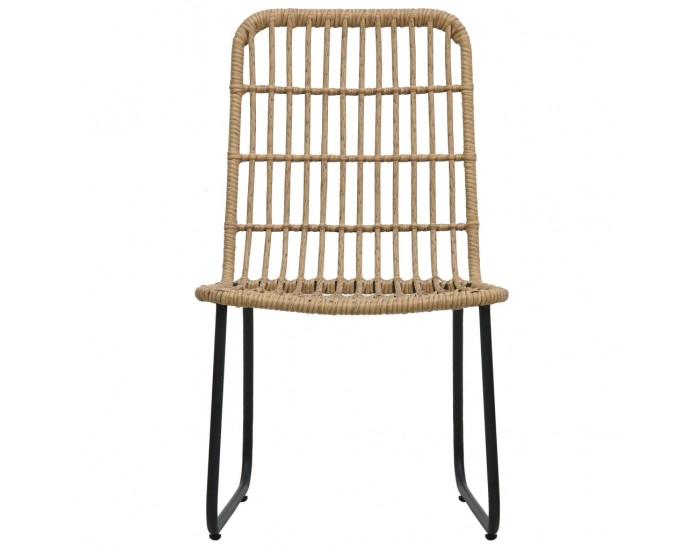 Sonata Градински столове, 2 бр, полиратан, дъб