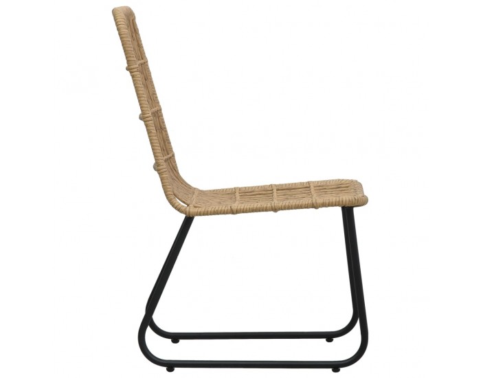 Sonata Градински столове, 2 бр, полиратан, дъб