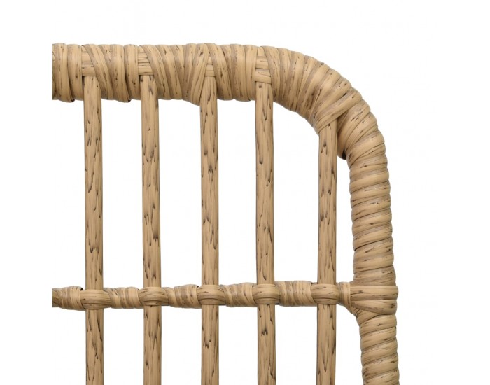 Sonata Градински столове, 2 бр, полиратан, дъб