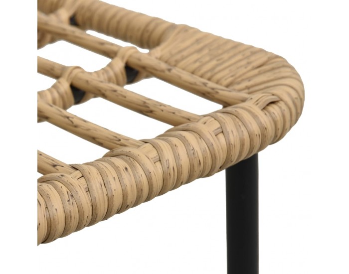 Sonata Градински столове, 2 бр, полиратан, дъб