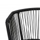 Sonata Градински столове с възглавници, 2 бр, PVC ратан, черни