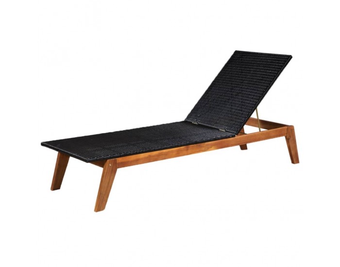 Sonata Шезлонг, полиратан и акация масив