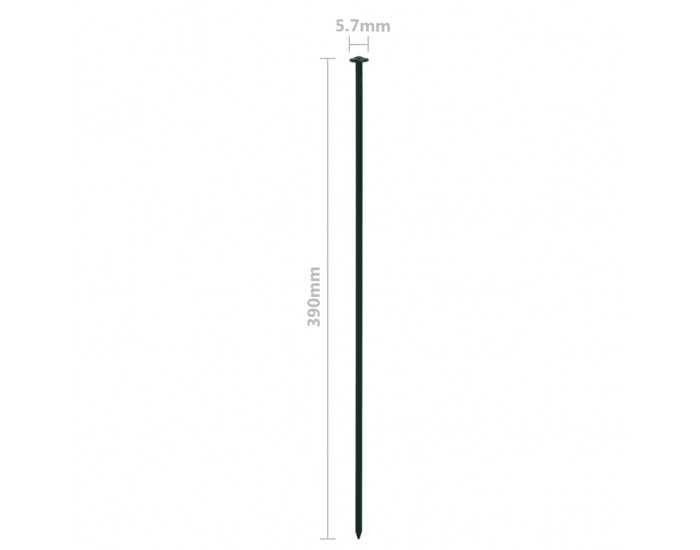 Sonata Аркообразна ограда за езерце, 77,3x26 см, зелена