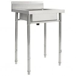 Sonata Кухненска мивка с едно корито, неръждаема стомана - Мивки