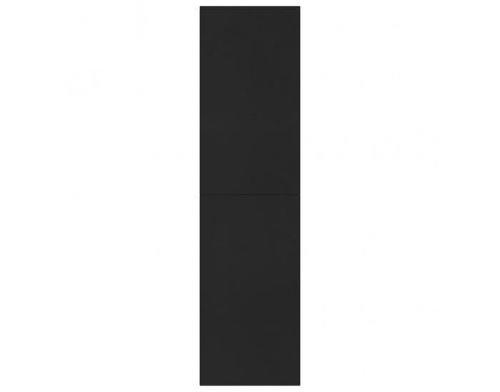 Sonata Библиотека/разделител за стая, черна, 155x24x160 см, ПДЧ