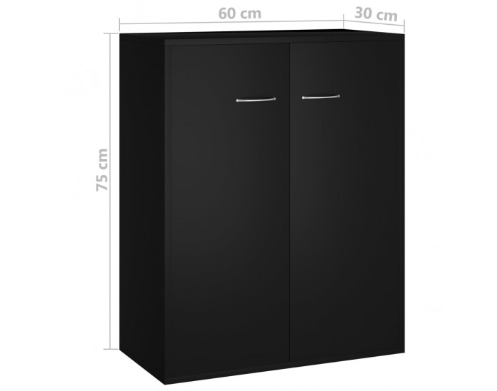 Sonata Бюфет, черен, 60x30x75 см, ПДЧ