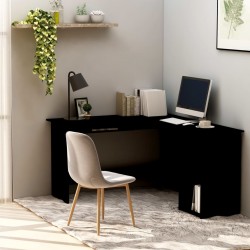 Sonata Г-образно ъглово бюро, черно, 120x140x75 см, ПДЧ - Бюра