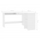 Sonata Г-образно ъглово бюро, бял силен гланц, 120x140x75 см, ПДЧ