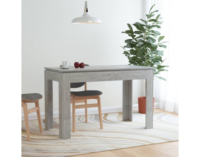 Sonata H Трапезна маса, бетонно сиво, 120x60x76 см, инженерно дърво
