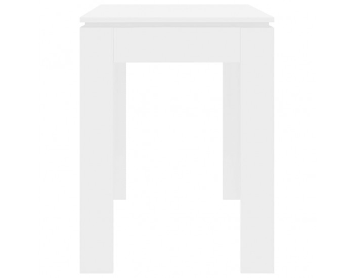 Sonata Трапезна маса, бял супер гланц, 120x60x76 см, ПДЧ