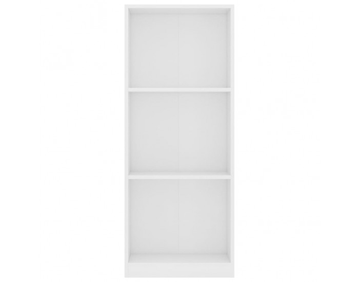 Sonata 3-етажна библиотека, бяла, 40x24x108 см, ПДЧ
