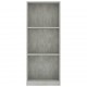 Sonata 3-етажна библиотека, бетонно сива, 40x24x108 см, ПДЧ