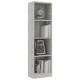 Sonata 4-етажна библиотека, бетонно сиво, 40x24x142 см, ПДЧ