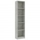 Sonata 5-етажна библиотека, бетонно сива, 40x24x175 см, ПДЧ