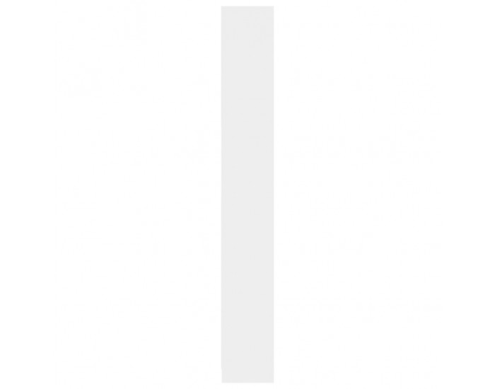 Sonata 5-етажна библиотека, бял силен гланц, 40x24x175 см, ПДЧ