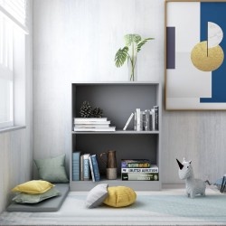 Sonata Етажерка за книги, сива, 60x24x74,5 см, ПДЧ - Етажерки