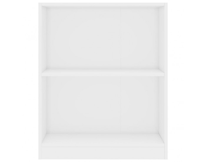 Sonata Етажерка за книги, бял гланц, 60x24x74,5 см, ПДЧ