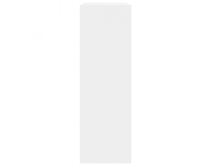 Sonata Етажерка за книги, бял гланц, 60x24x74,5 см, ПДЧ