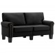 Sonata 2-местен диван, черен, текстил