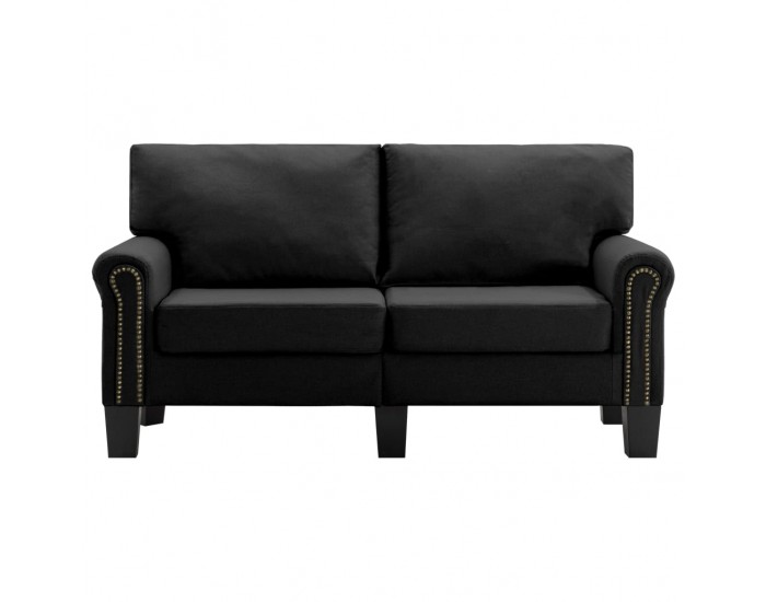 Sonata 2-местен диван, черен, текстил