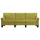 Sonata 3-местен диван, зелен, текстил