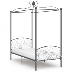 Sonata Рамка за легло с балдахин, сива, метал, 100x200 cм - Легла
